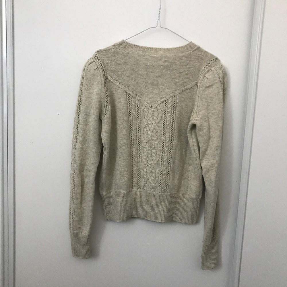 Isabel Étoile Marant Gray Cream Knit Sweater - Picture 4 of 7